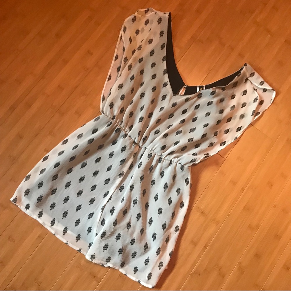 Black and White Romper